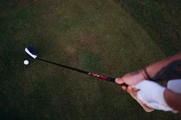 golf swing close up